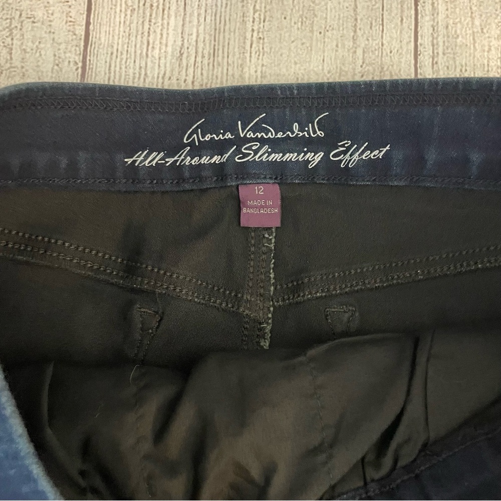 GLORIA VANDERBILT Women's All-Around Slimming Effect Skinny Jeans Size 12 - Picture 10 of 11
